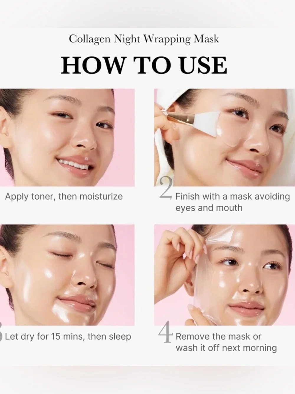 NWT in plastic-Medicube Collagen Night Wrapping Mask - Rose Pink🌸